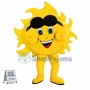 The Gorgeous Sun Wearing Blindfold Mascot Costume