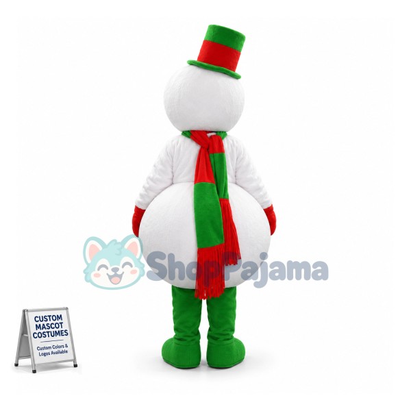 Adult Style Snowman Mascot Costume for Christmas Party