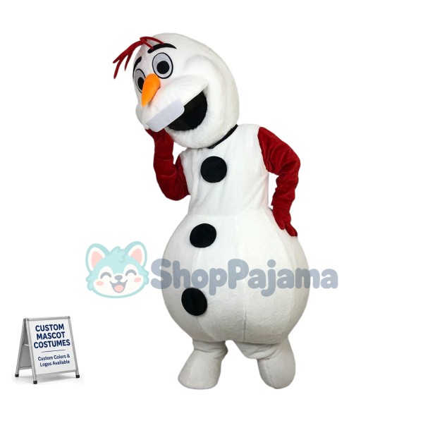 Passionate Christmas Snowman Olaf Mascot Costume