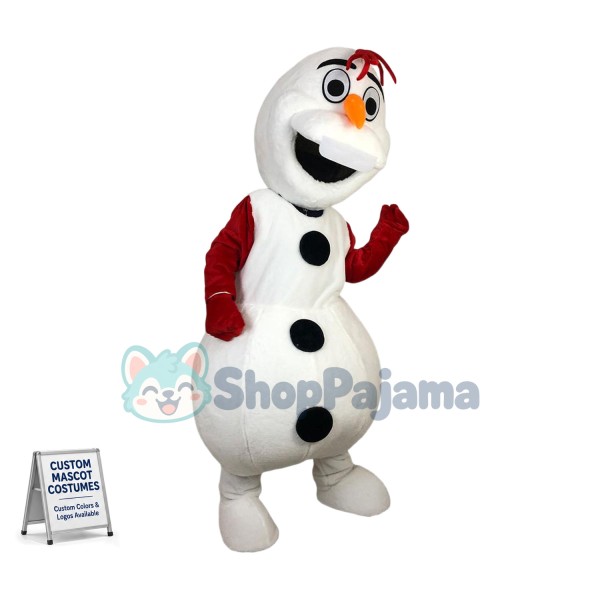 Passionate Christmas Snowman Olaf Mascot Costume