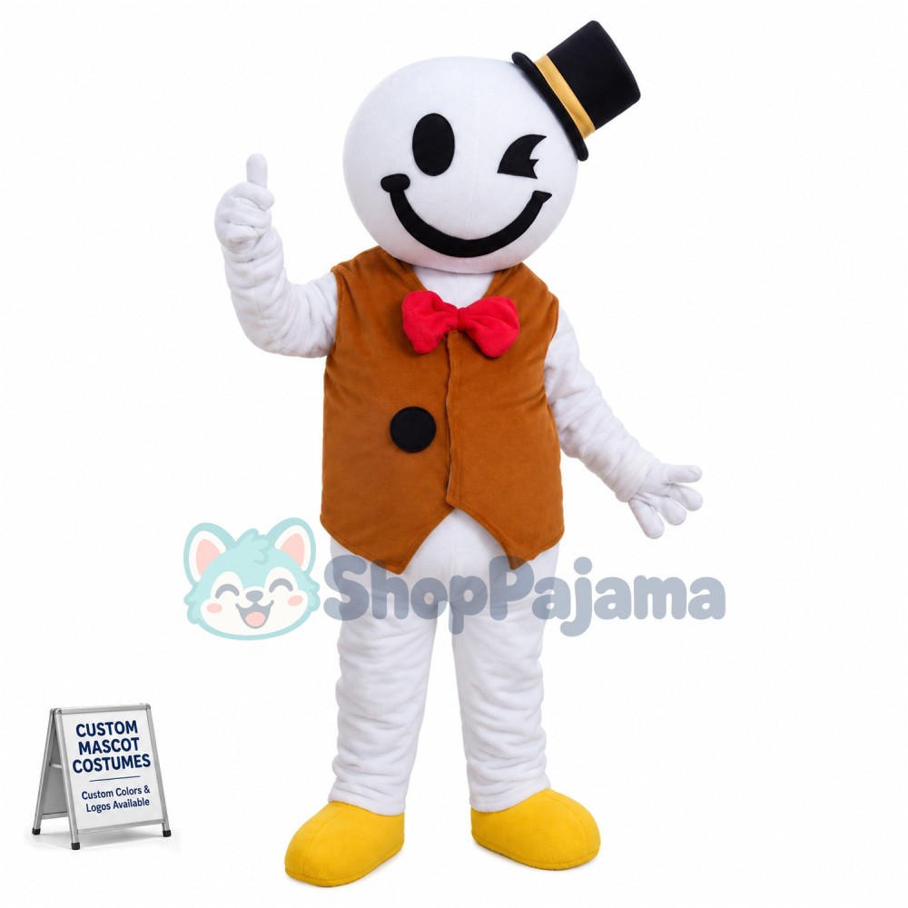 Adult Interesting Smiley Doll Mascot Costume