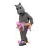 Ballet Hippo Mascot Costume for Festival Performance