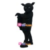 All Over Black Night Bat Mascot Costume