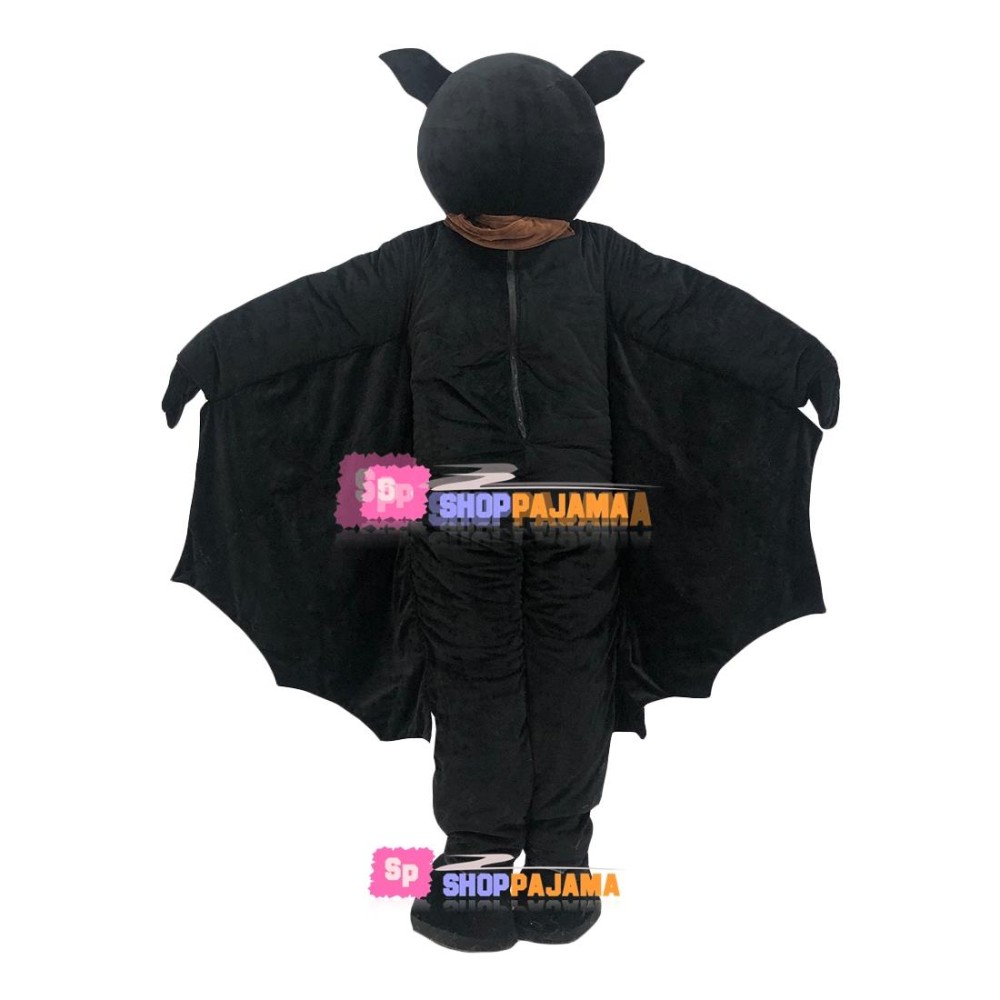 All Over Black Night Bat Mascot Costume