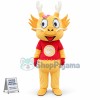 Bright Yellow Dragon Mascot Lightweight Cartoon Costume