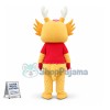 Bright Yellow Dragon Mascot Lightweight Cartoon Costume