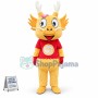 Bright Yellow Dragon Mascot Lightweight Cartoon Costume