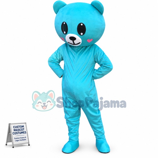 Walking Style Light Blue Rilakkuma Mascot Costume