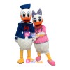Premium Version Donald Duck Couple Cartoon Mascot Costume