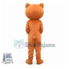 Brown Bear With Sunglasses Cartoon Mascot Costume