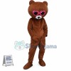 Brown Bear With Heart-shaped Sunglasses Mascot Costume