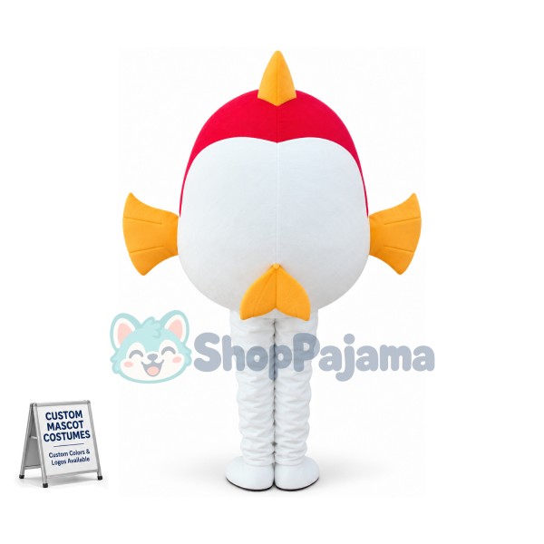Adult Funny Red-lipped Sea Fish Mascot Costume