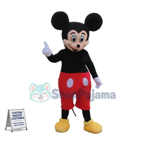 Mickey In Red Shorts Mascot Cartoon Costume
