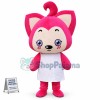 Virtual Character Pink Fox Peach Mascot Costume