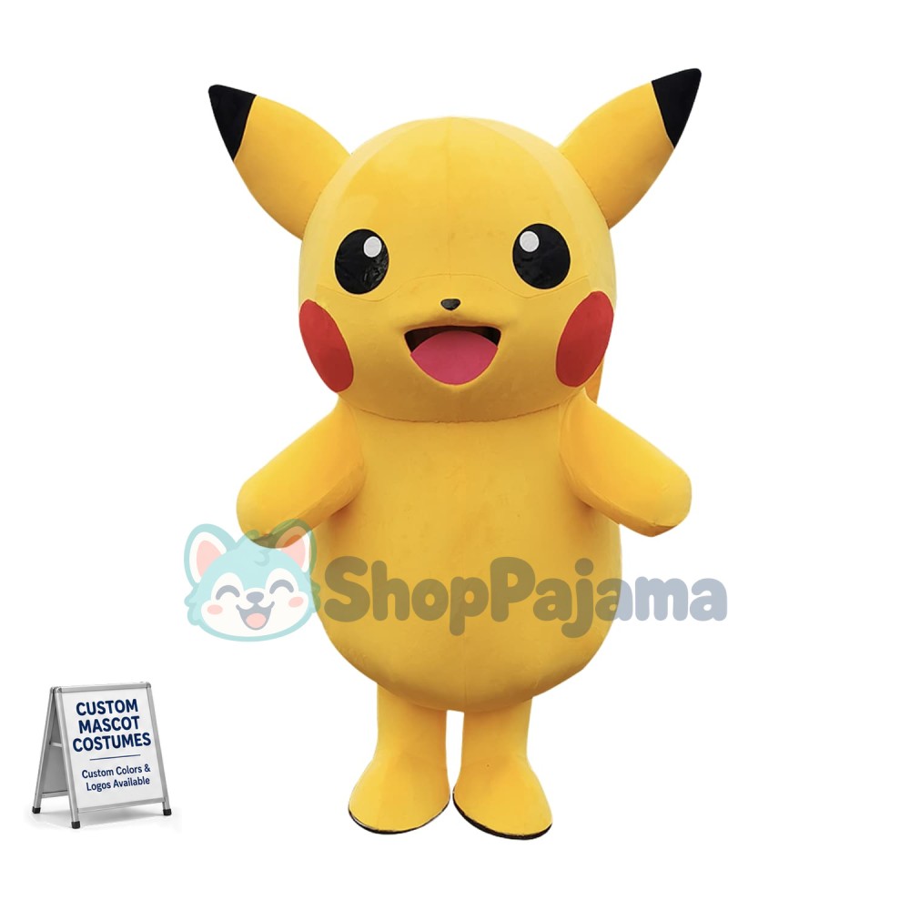 Lightweight Cartoon Pikachu Mascot Costume