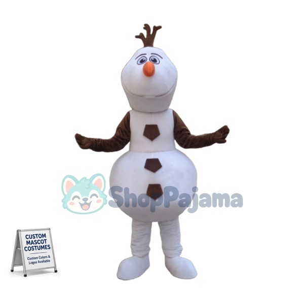 The Optimistic Snowman Olaf Mascot Costume