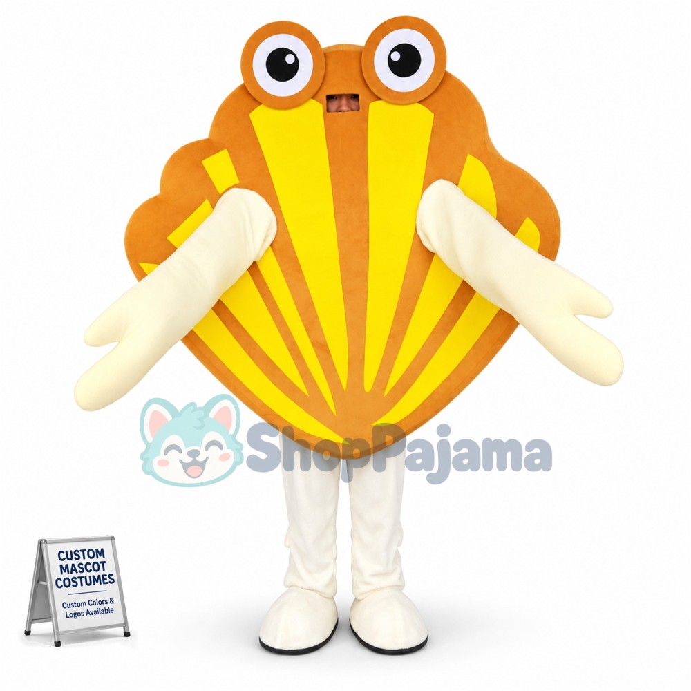 Beautiful Beach Shell Cartoon Mascot Costume