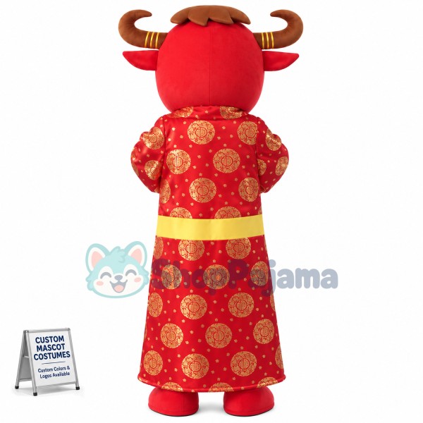Auspicious Cattle Mascot Costume For New Year Party