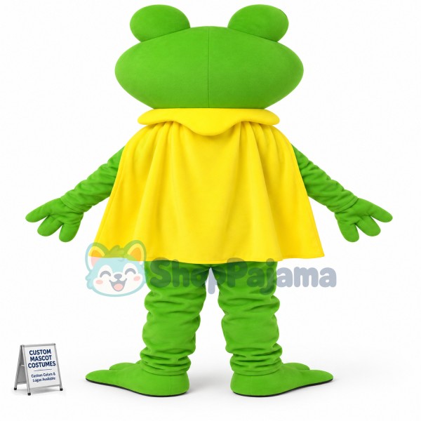 The Leader Frog With Cloak Mascot Costume