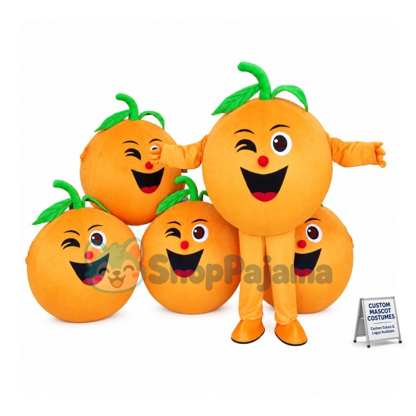 Adult Interesting Cartoon Orange Mascot Costume