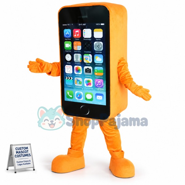 Walking Style iPhone Mascot Costume for Adult