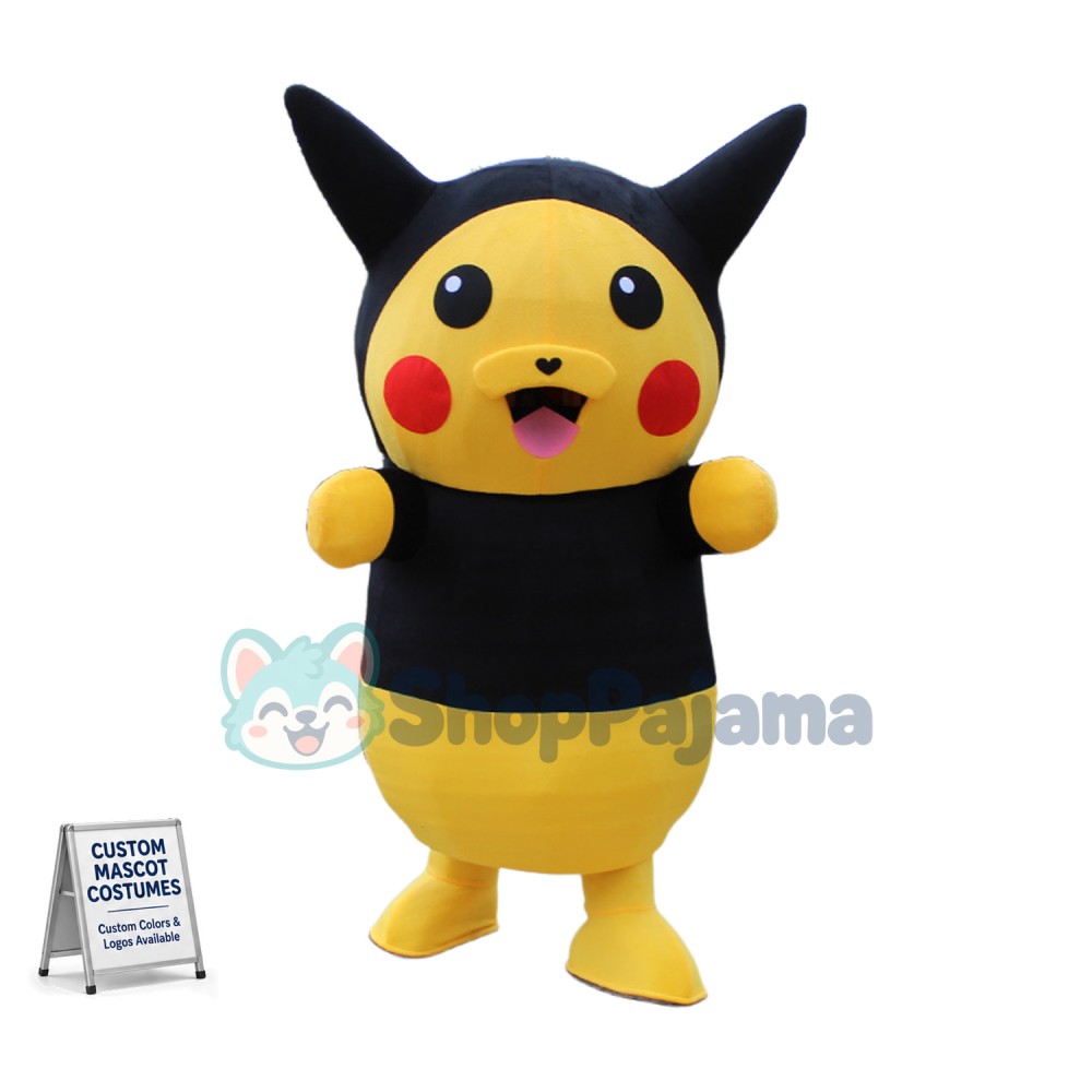 Convivial Pikachu Mascot Costume With Headband