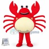 Cartoon Live Crab Brandishing Tongs Mascot Costume