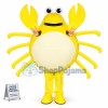 Cartoon Live Crab Brandishing Tongs Mascot Costume