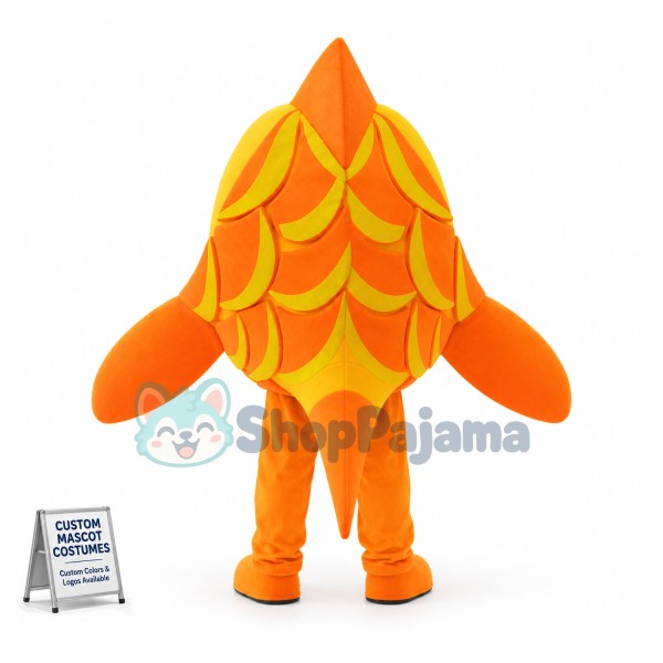 Swimming Golden Carp Mascot Costume