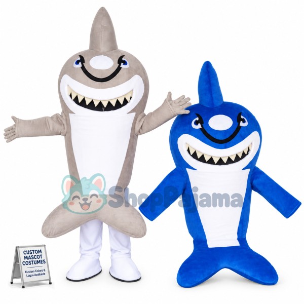 Adult Style Ferocious Shark Mascot Costume