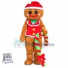 Christmas Gingerbread Man With Candy Mascot Costume