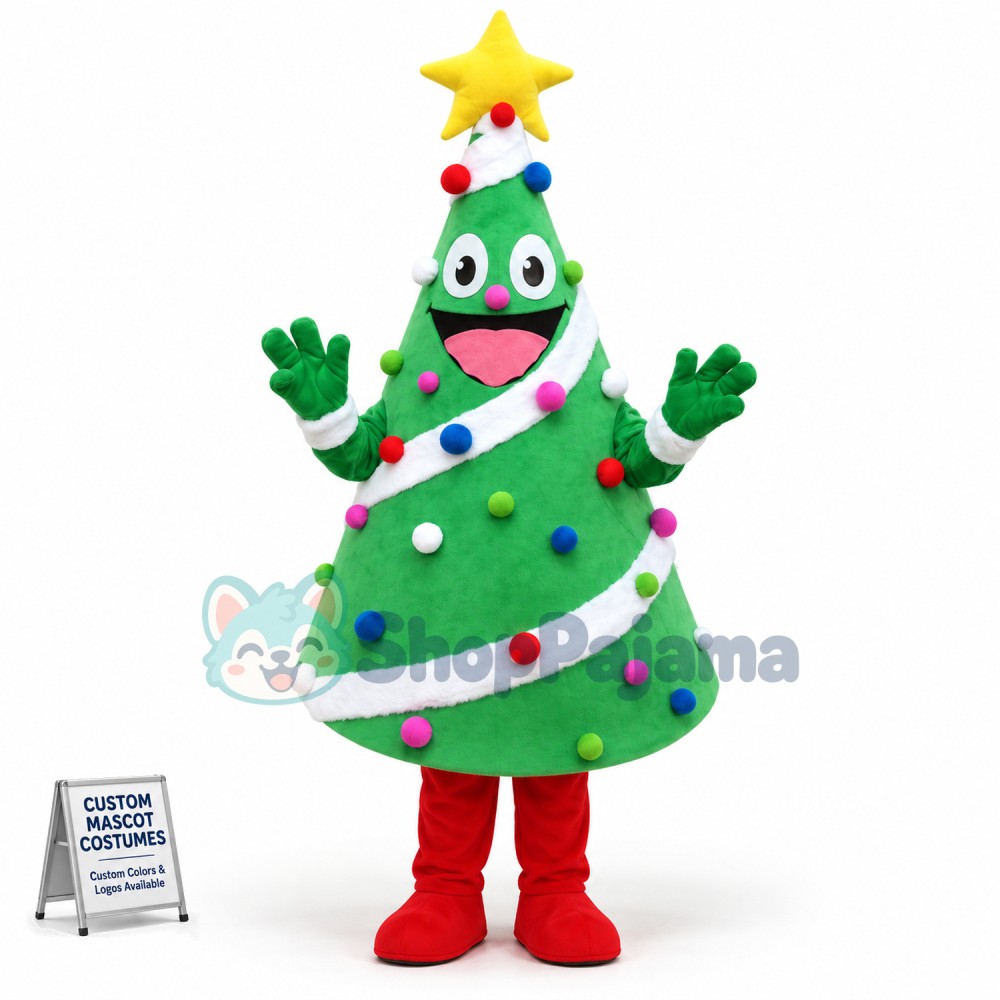 Christmas Tree For Exhibition Mascot Costume