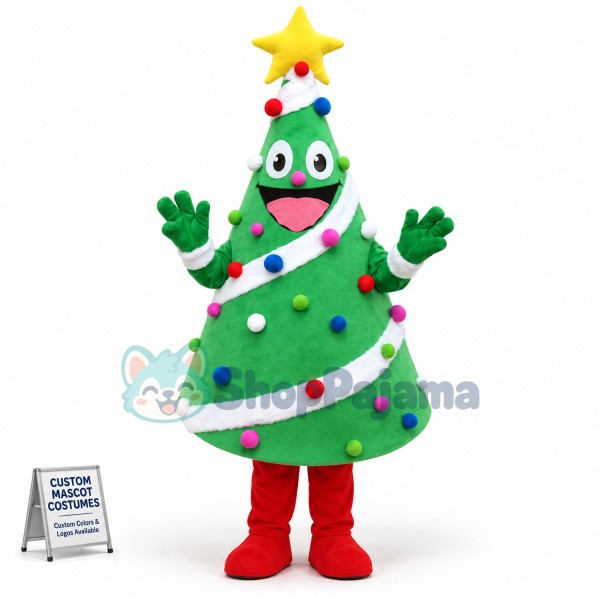Christmas Tree For Exhibition Mascot Costume