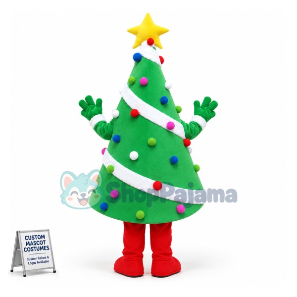 Christmas Tree For Exhibition Mascot Costume