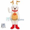 Warm White Christmas Fawn Mascot Costume