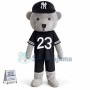 Adult Sports Grey Bear Mascot Costume