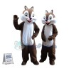 Free Squirrel Couple With Happy Life Mascot Costume