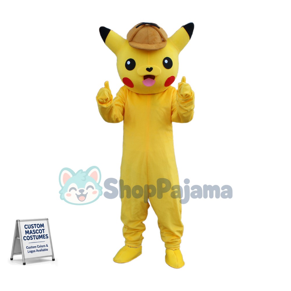 Careful Detective Pikachu Mascot Costume