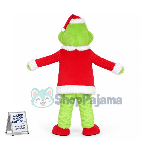 Bright Christmas Dragon Mascot Plush Costume