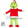 Bright Christmas Dragon Mascot Plush Costume