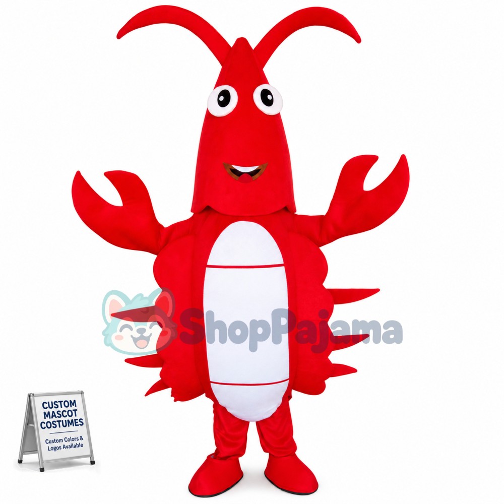 Bright Color Crayfish Mascot Adult Costume