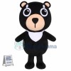 Black Naive Bib Bear Mascot Costume