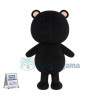 Black Naive Bib Bear Mascot Costume