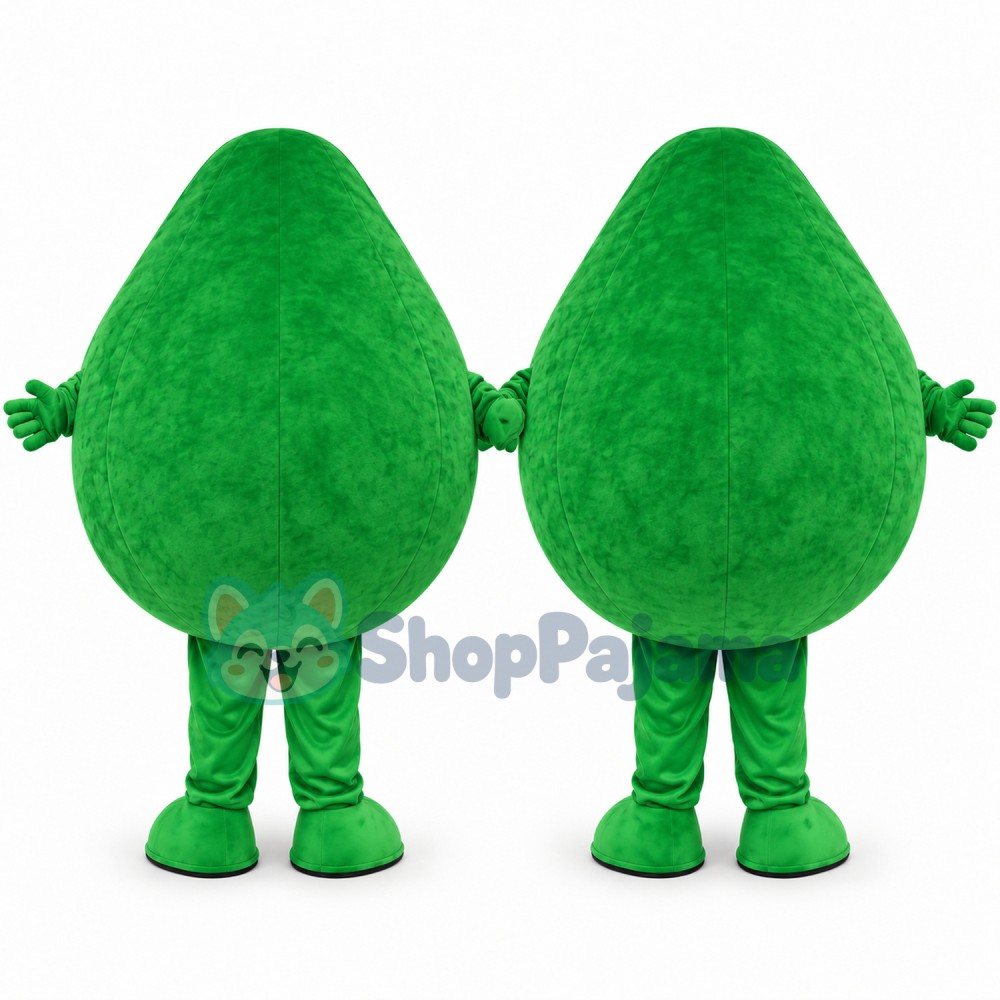 Funny Cartoon Half Avocado Mascot Costume