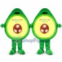 Funny Cartoon Half Avocado Mascot Costume