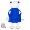 Brave Super Hero White Bear Mascot Costume