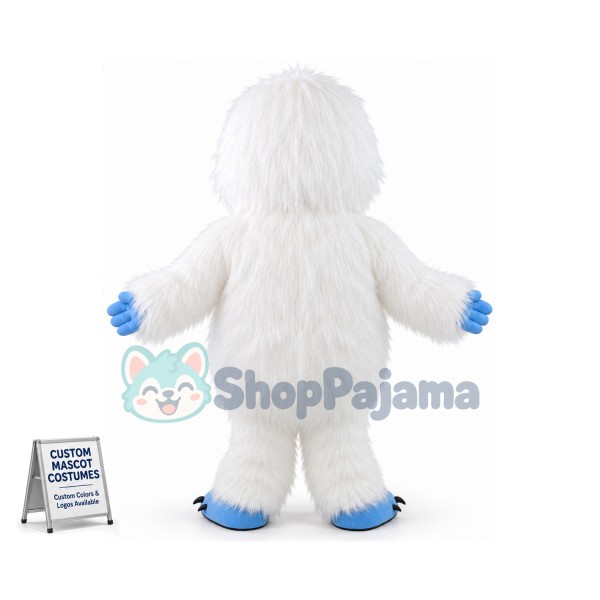 Long Wool Snowman Monster Mascot Costume