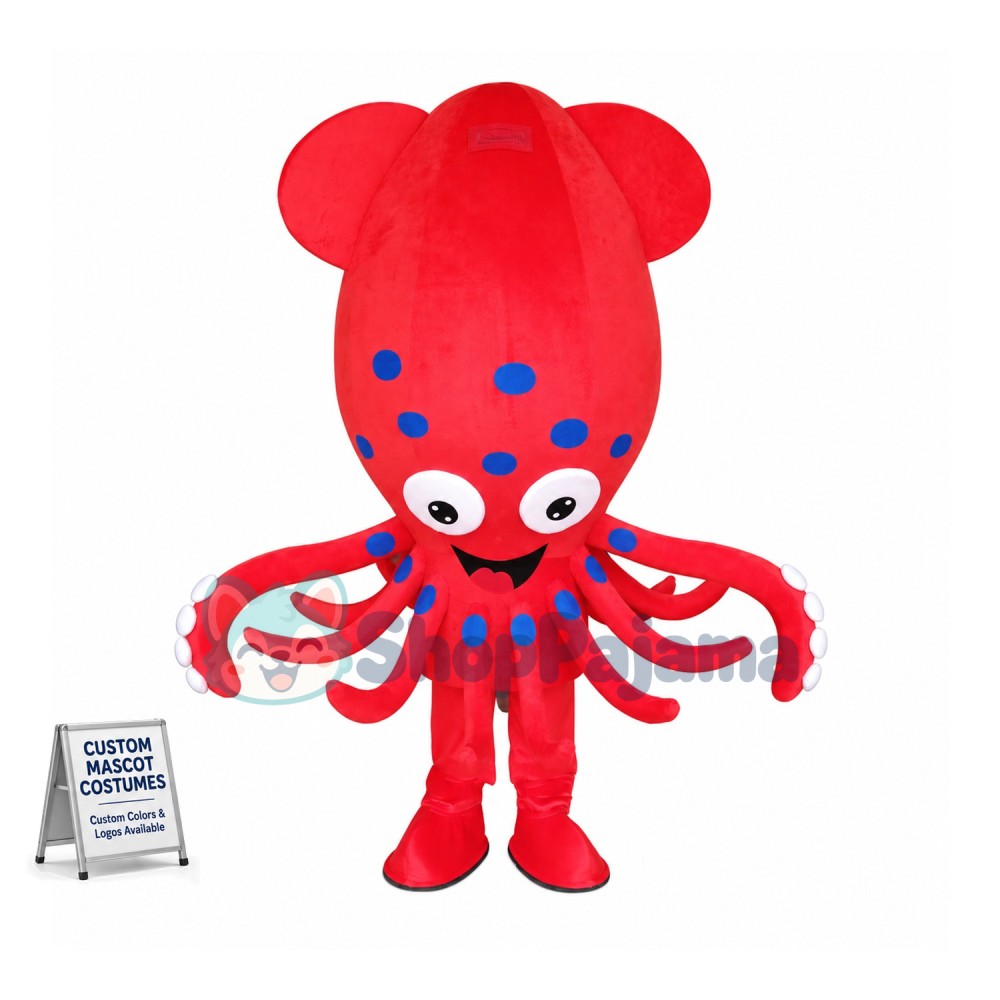Deep-sea Octopus With Sucker Mascot Costume