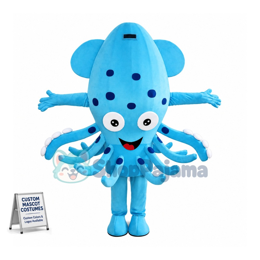 Deep-sea Octopus With Sucker Mascot Costume