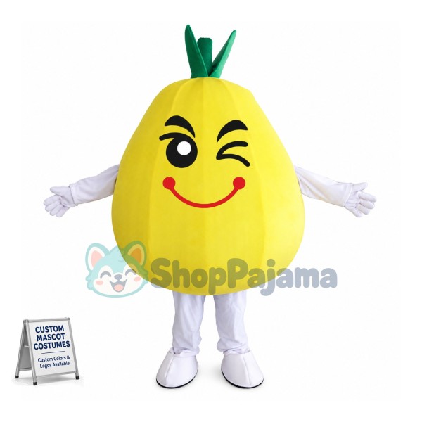 Cartoon Version Big Grapefruit Mascot Costume
